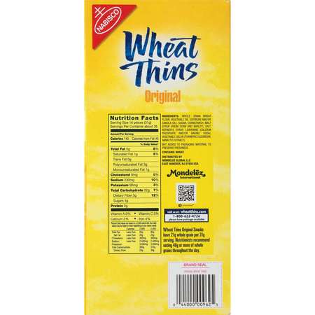 Wheat Thins Nabisco Wheat Thins Crackers Supercarton 2.5lbs, PK4 00962